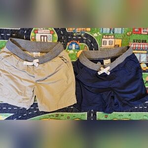 Carter's Boys Tan and Navy Shorts Set
